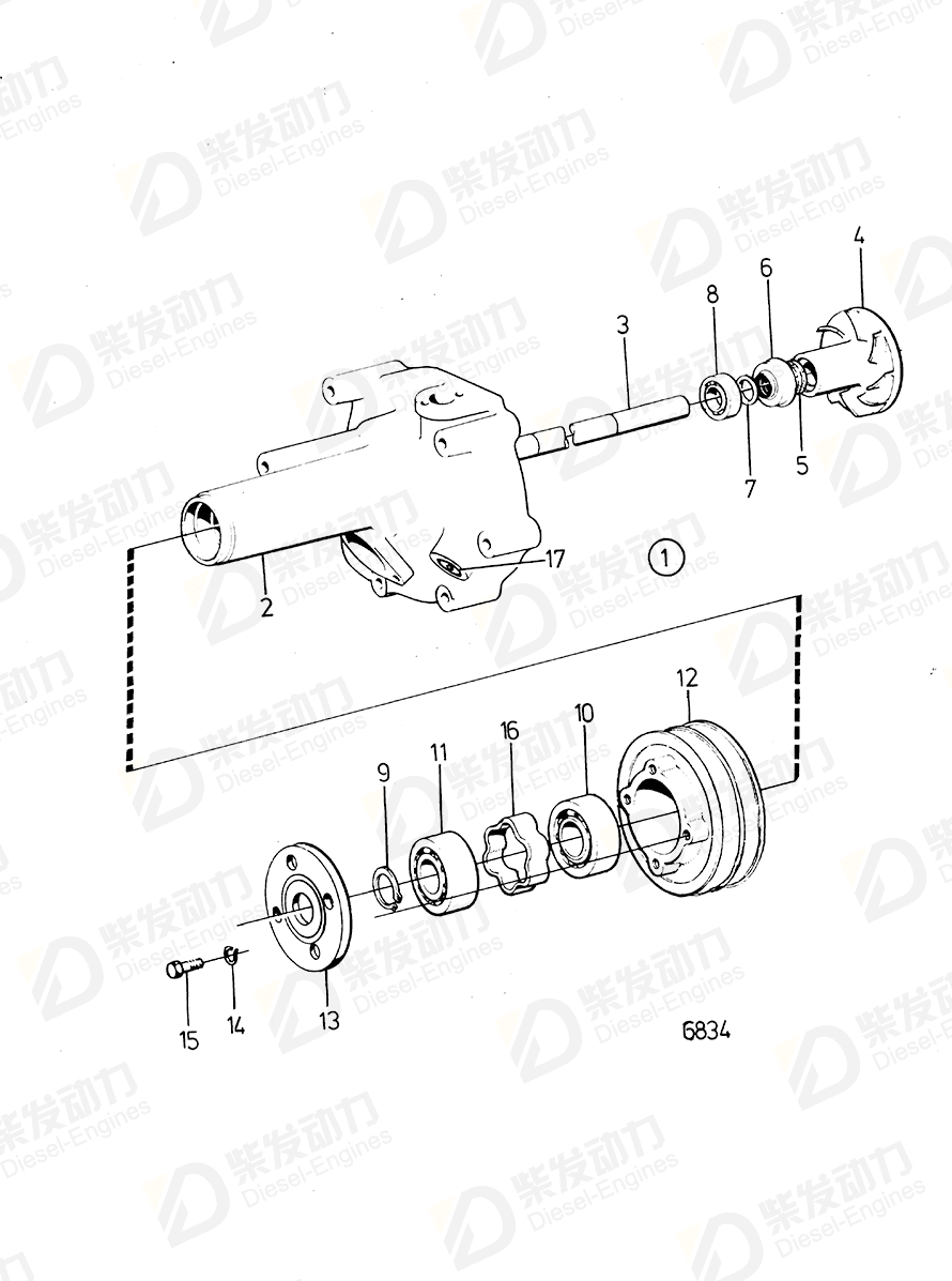 volvo penta Shaft 787605 Drawing